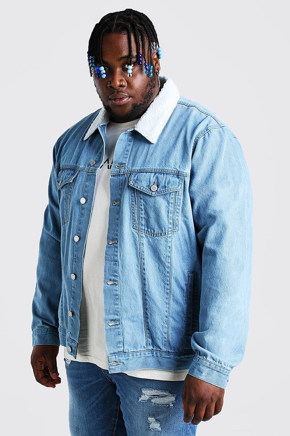 Light blue denim jacket plus clearance size